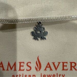 James Avery Silver Frog Pendant